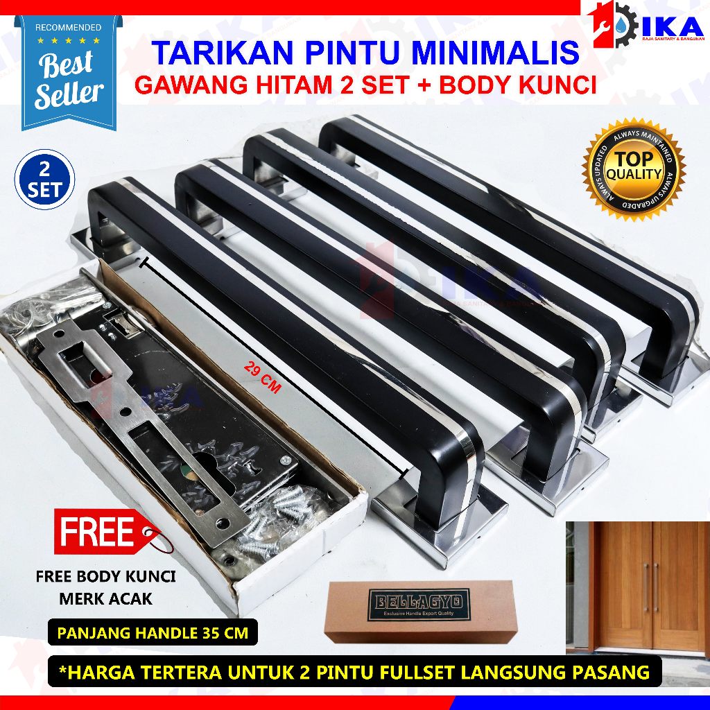 Jual Paket Handle Pintu Rumah Cm Body Kunci Pelor Murah Minimalis