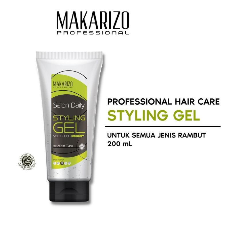Jual MAKARIZO STYLING GEL WET LOOK 200ML Shopee Indonesia