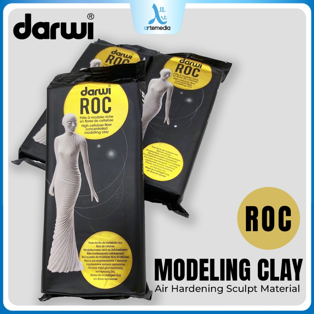 Jual Darwi ROC Modeling Clay Extra Hard Air Hardening Sculpting ...