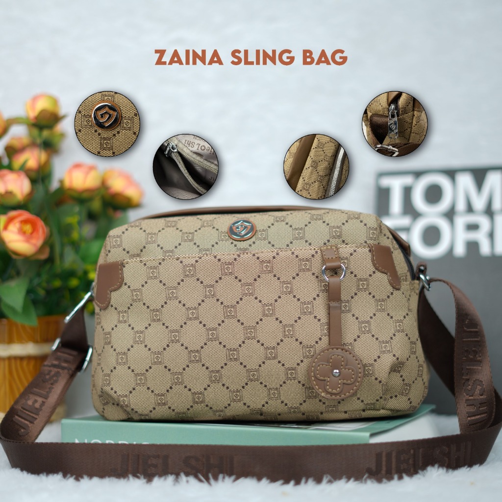 Jual JIELSHI Zaina Tas Selempang Wanita Slingbag Terbaru Simple Bahan ...