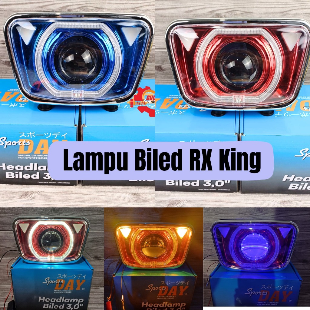 Jual Lampu Biled RX King New Set Batok Set Headlamp Depan Built Up PNP ...