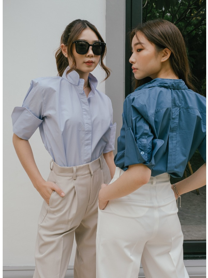 Jual Kiyorawears Shira Basic Shirt / Atasan Casual / Kemeja Kantor