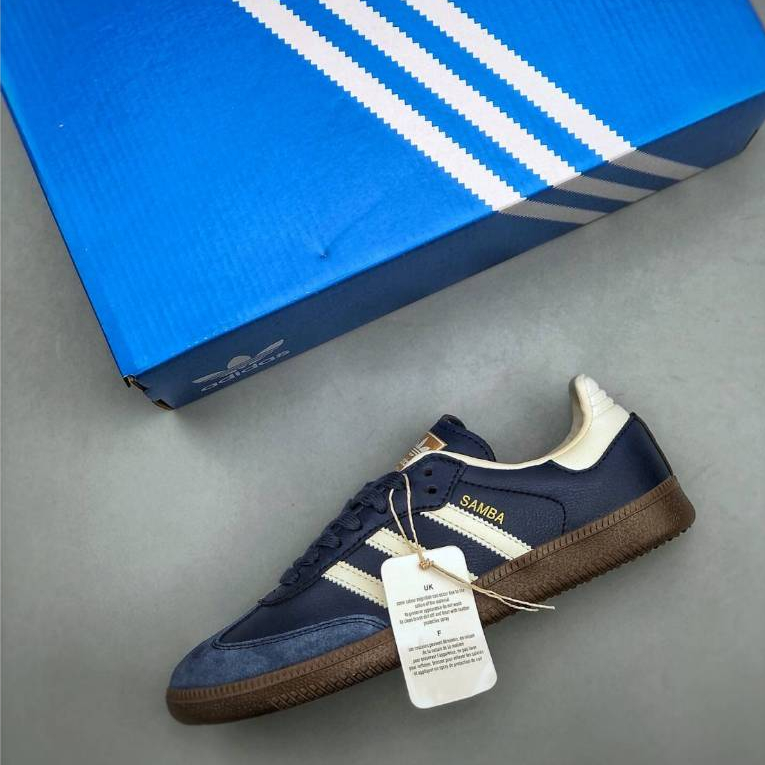 Jual SEPATU ADIDAS SAMBA OG NIGHT NAVY GUM 029002 ORIGINAL BNIB FULL TAG BARCODE BAHAN LEATHER KULIT SIZE 39 40 41 42 43 44 Shopee Indonesia
