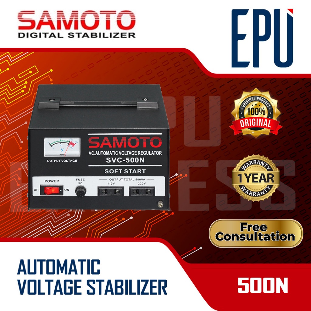 Jual Stabilizer Samoto stabiliser 500 VA Stavol Listrik SMT Svc Avr