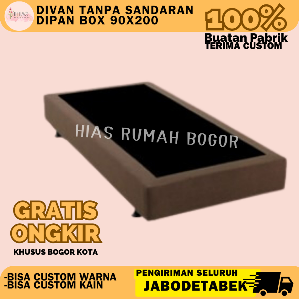 Jual Divan Tanpa Sandaran Dipan Box 90x200 {jabodetabek only} | Shopee ...