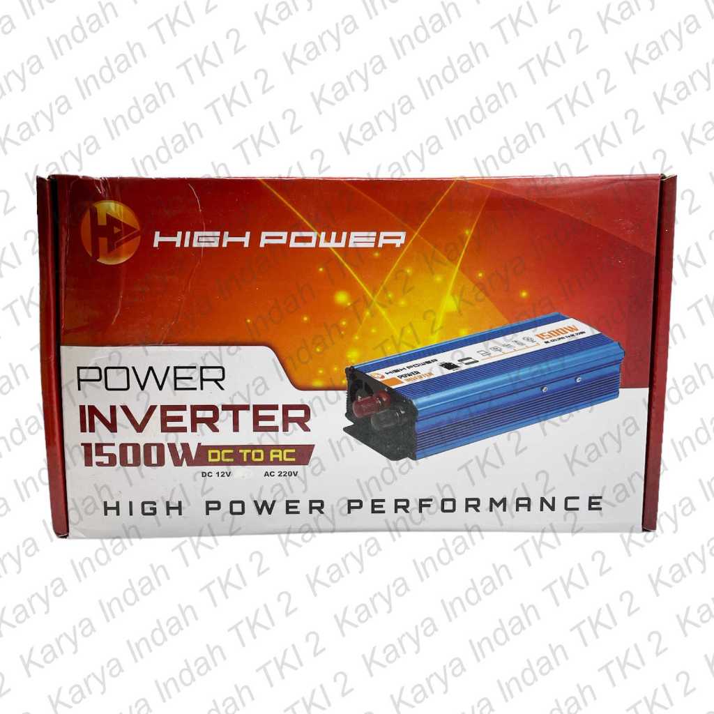 Jual Power Inventer HIGH POWER 1500 Watt DC AC Genset Accu Pengubah DC ...