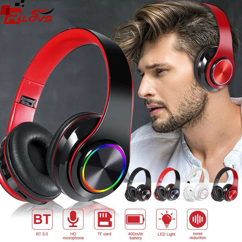 Jual B39 Wireless Headset LED Bluetooth Headphone HiFi Bass Music ...