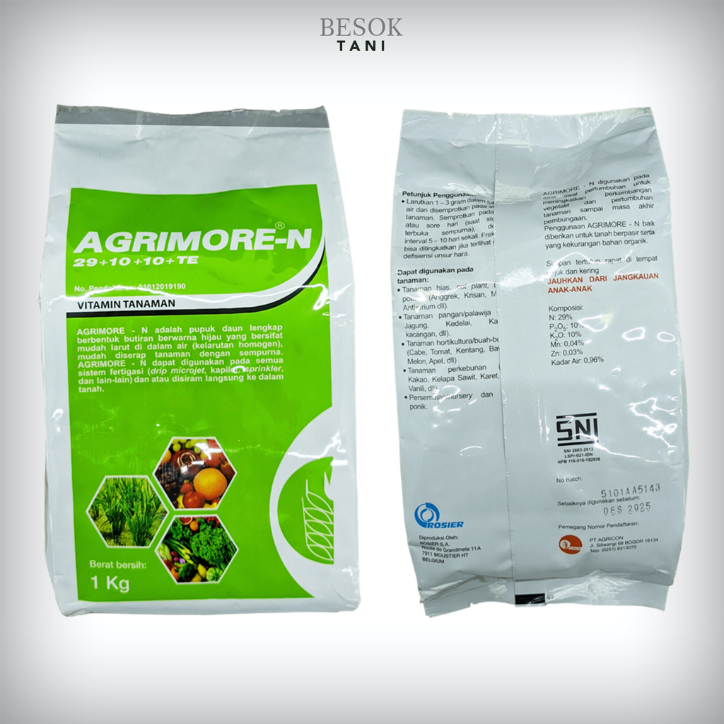 Jual AGRIMORE N (Green/Hijau) 1kg I Vitamin Tanaman I Agricon | Shopee ...