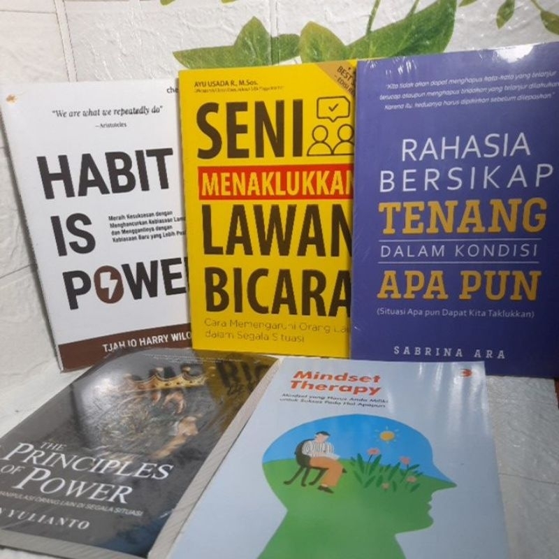 Jual Paket 5 Buku Habit Is Power Seni Menaklukkan Lawan Bicara The