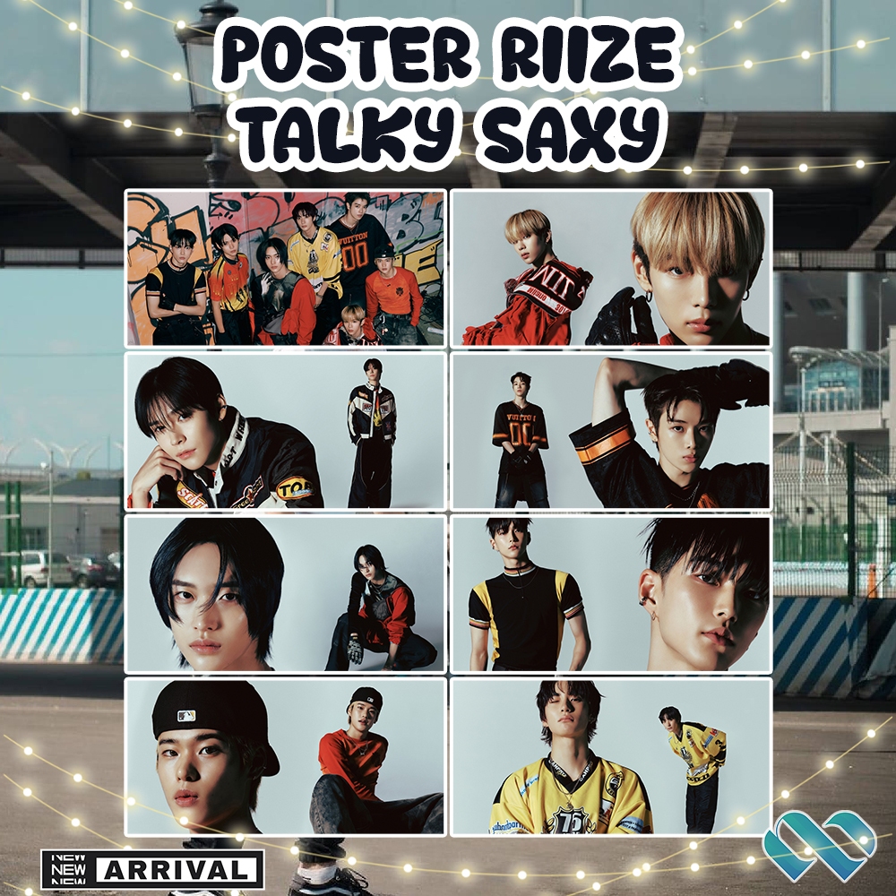 Jual Poster RIIZE TALKY SAXY - Poster Kpop A4 A5 A6 Murah (Part B
