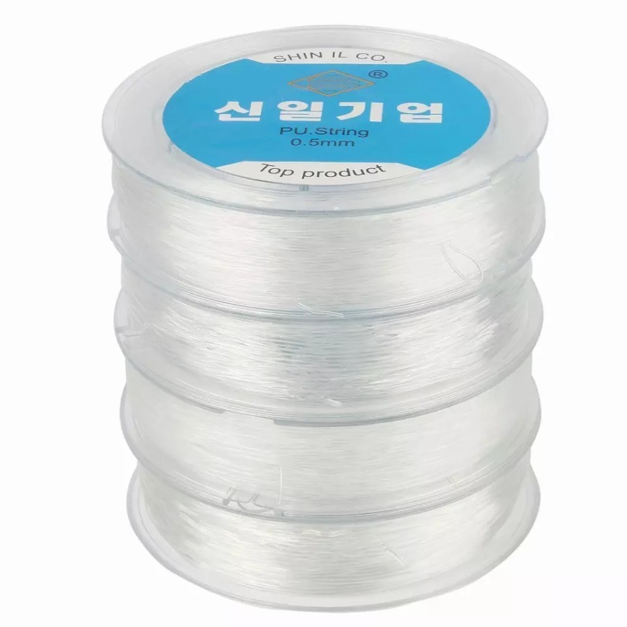 Jual Senar Elastis Tali Ronce Manik Gelang Monte PER METER Ukuran 0.5 0 ...