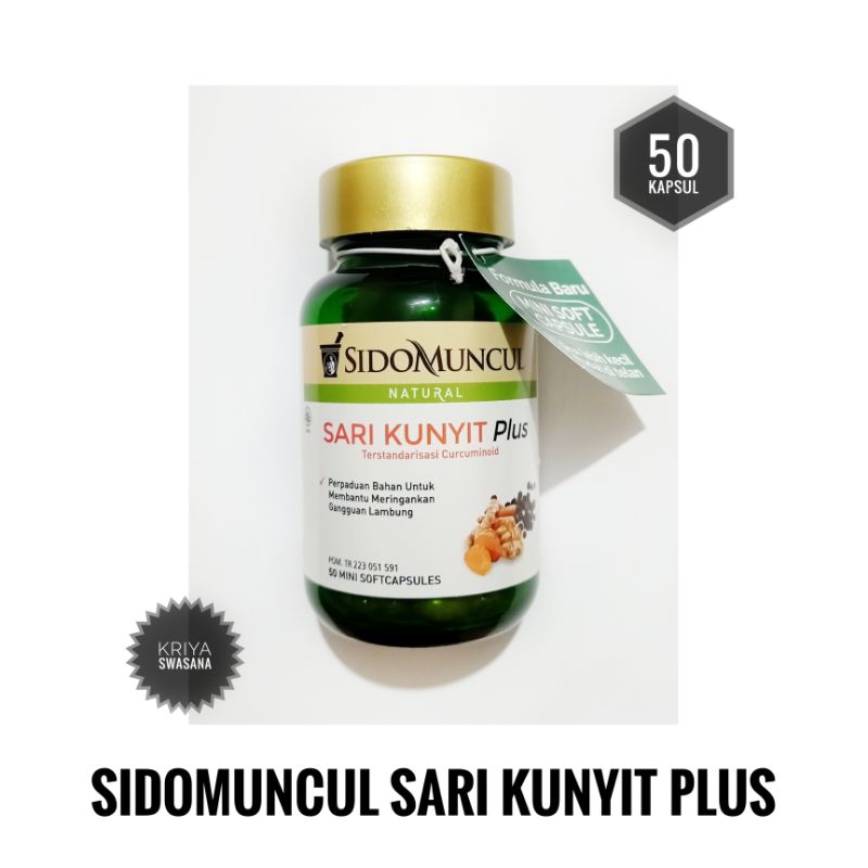 Jual Sidomuncul Sido Muncul Natural Sari Kunyit Plus 50 Kapsul Shopee Indonesia 2405