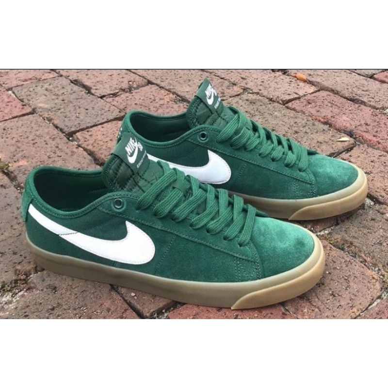 Jual NIKE SB Blazer Original Low Pro GT Green & Gum Preloved Sepatu ...