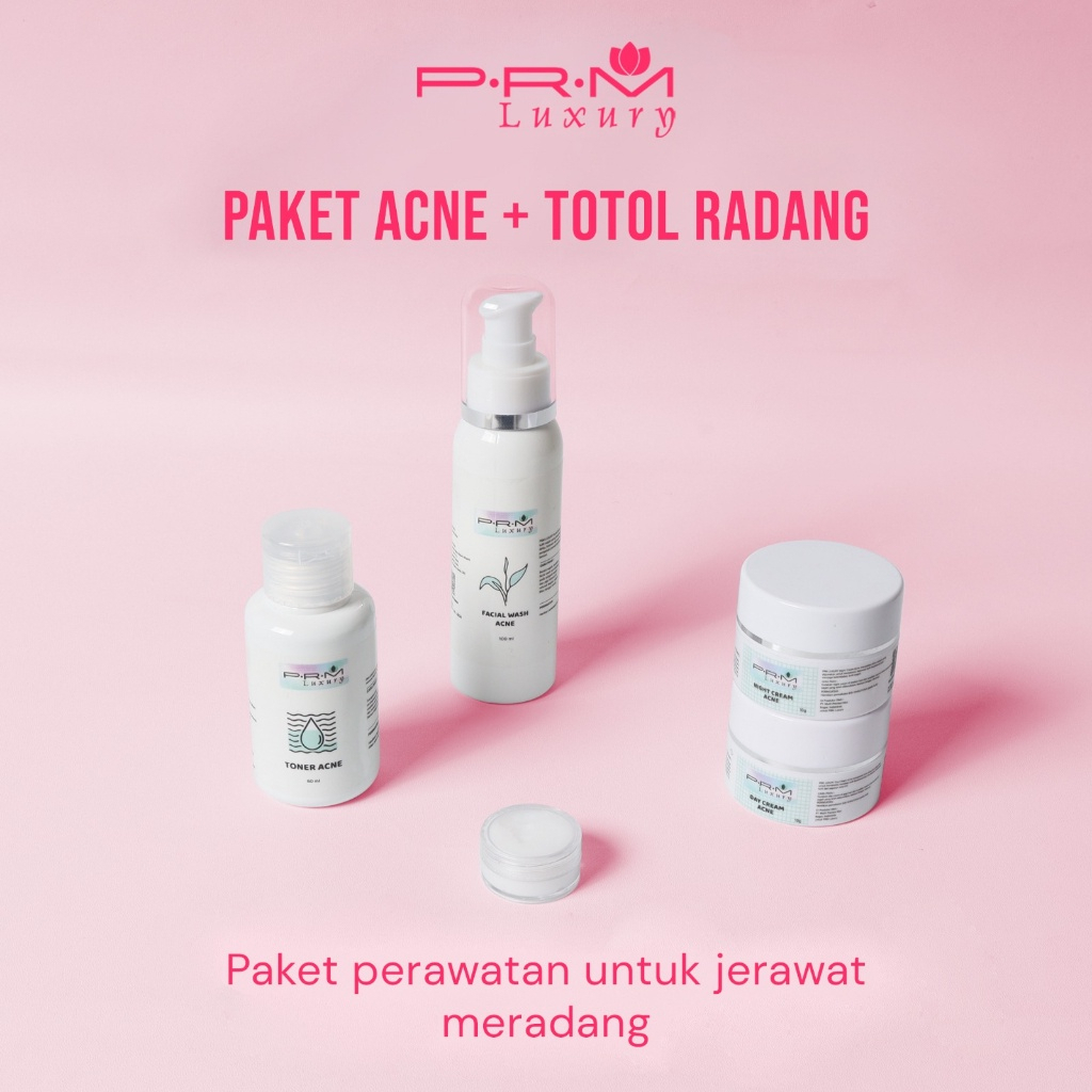 Jual Paket Bpom Prm Luxury Acne Booster Skincare Jerawat