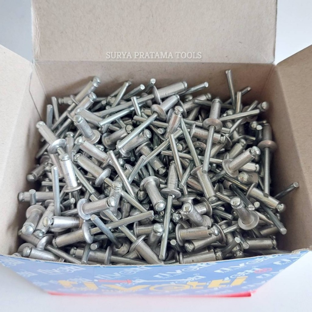 Jual Paku Rivet 649 Rivetti Isi 500 Pcs Ukuran 4,8mm x 12,7mm | Shopee ...