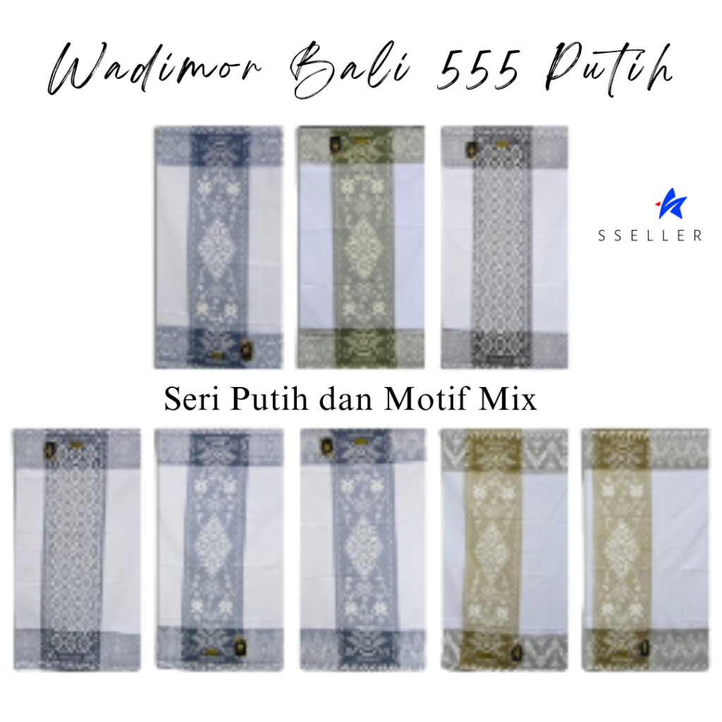 Jual Sarung WADIMOR Bali 555 PUTIH MURAH GROSIR & ECER ֍ SSELLER ...