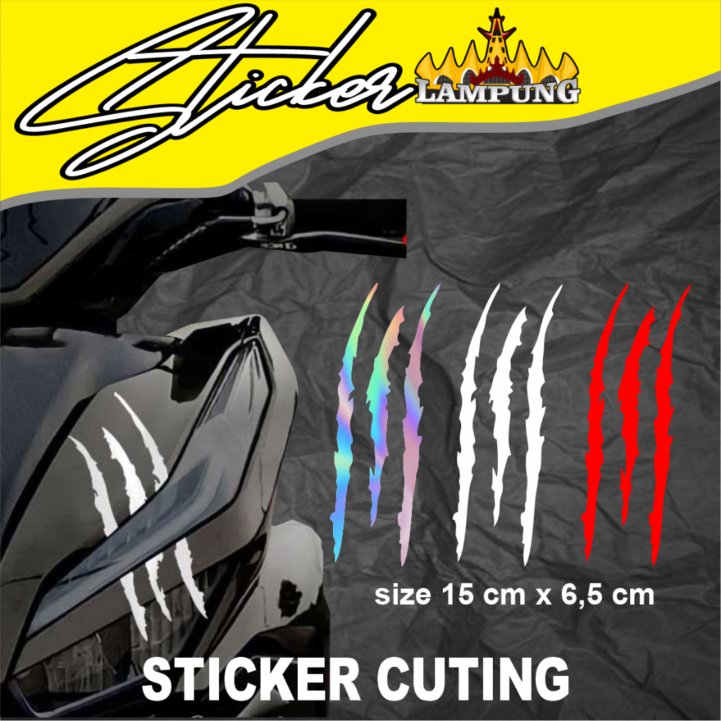 Jual STIKER CUTING CAKAR STIKER VARIASI MOTOR KEREN BERKUALITAS ...