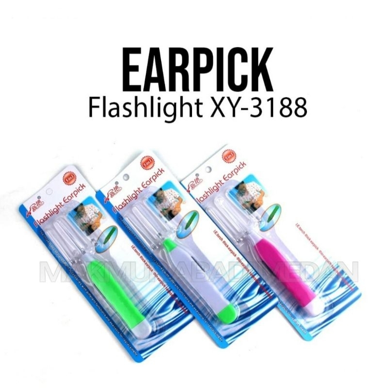 Jual Korek Kuping LED Polos / Earpick Flashlight XY3188 / Alat