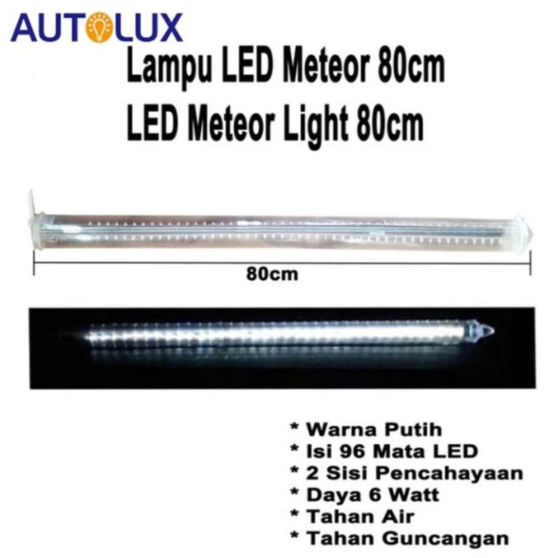 Jual Lampu LED Meteor 80cm LED Meteor Light 80cm Autolux | Shopee Indonesia