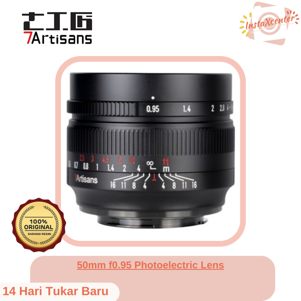 Jual 7artisans 50mm f0.95 Photoelectric Lens Original RESMI | Shopee ...