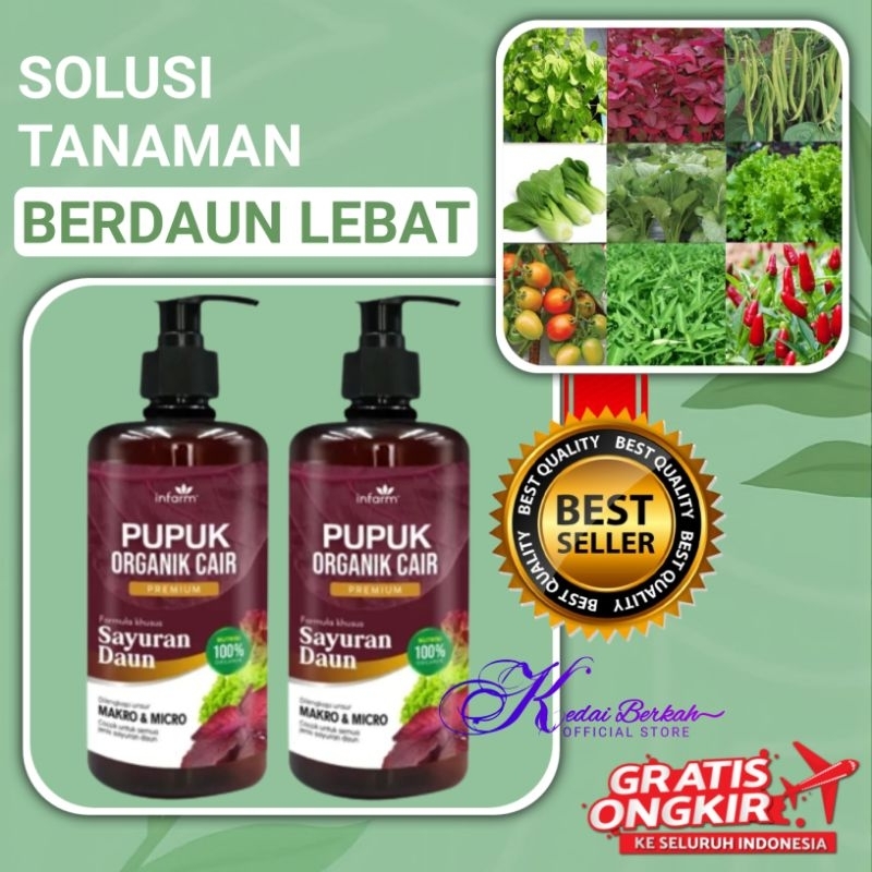 Jual Infarm Pupuk Organik Cair Untuk Sayuran Isi Ml Solusi Tanaman Berdaun Lebat Asli