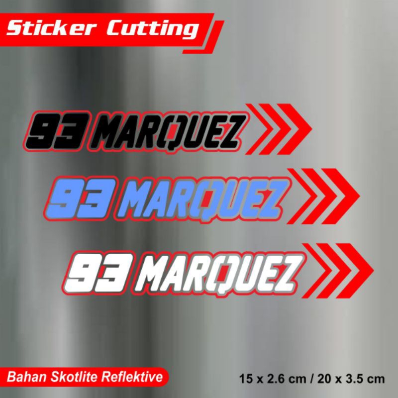 Jual STICKER CUTTING MARC MARQUEZ MOTOGP STIKER MOTOR HELM CUTTING ...
