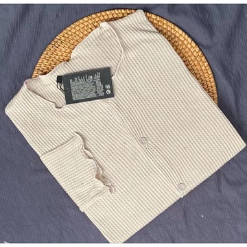 Cardigan Crop Rajut Waffle UNQL Cardigan Crop Wanita