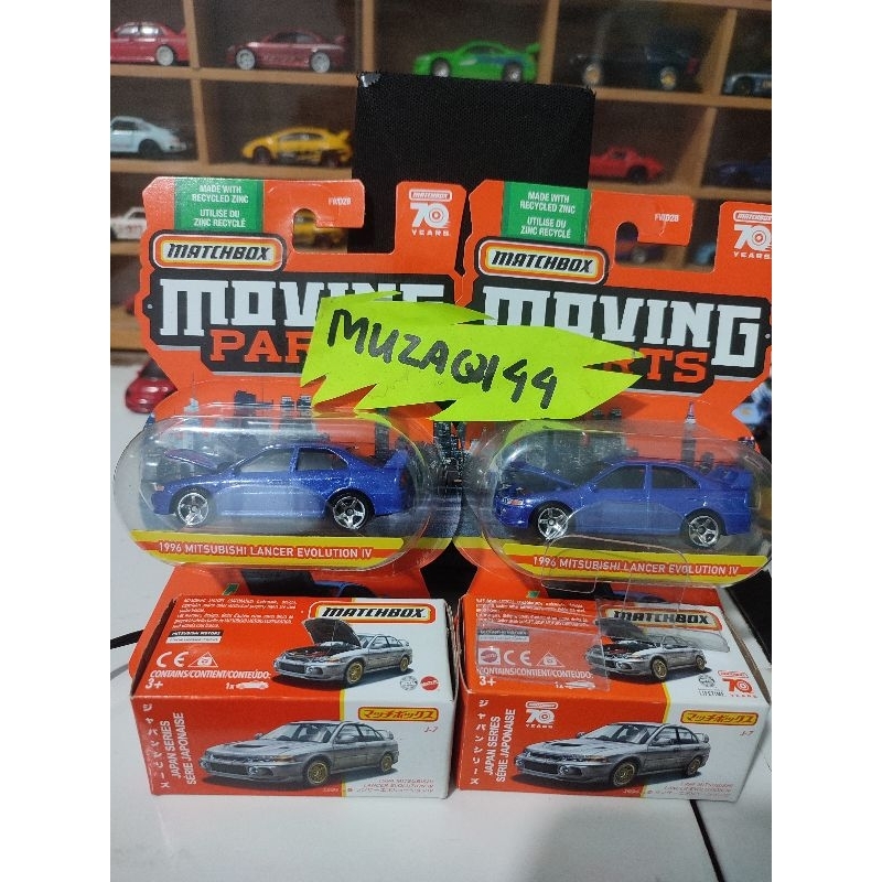 Jual MATCHBOX MOVING PARTS MITSUBISHI LANCER EVO EVOLUTION IV | Shopee ...