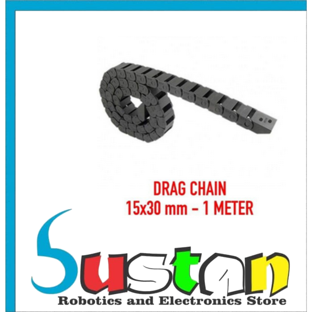 Jual CABLE DRAG CHAIN 15X30MM RANTAI PELINDUNG KABEL HOLE CNC 15 X 30 ...