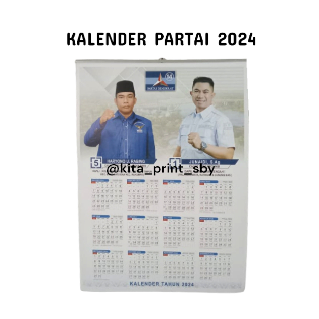 Jual Cetak Kalender Caleg Semua Partai Murah Kalender Pemilu Murah