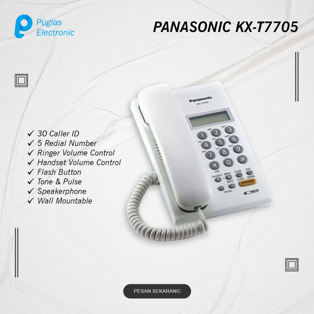 Jual Pesawat Telepon Panasonic KX-T7705 Telepon Rumah Kantor Bank ...