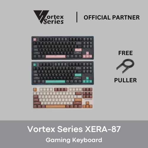 Jual VortexSeries XERA Series 87 Wired Gasket Mount Keyboard TKL/80