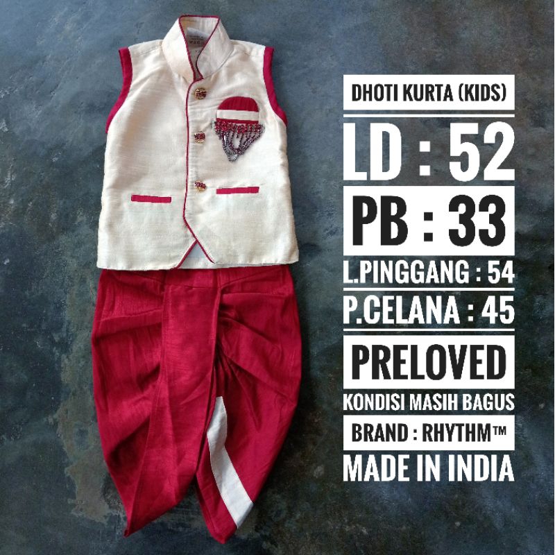 Jual Kurta Dhoti Kids baju India anak laki-laki Shopee Indonesia