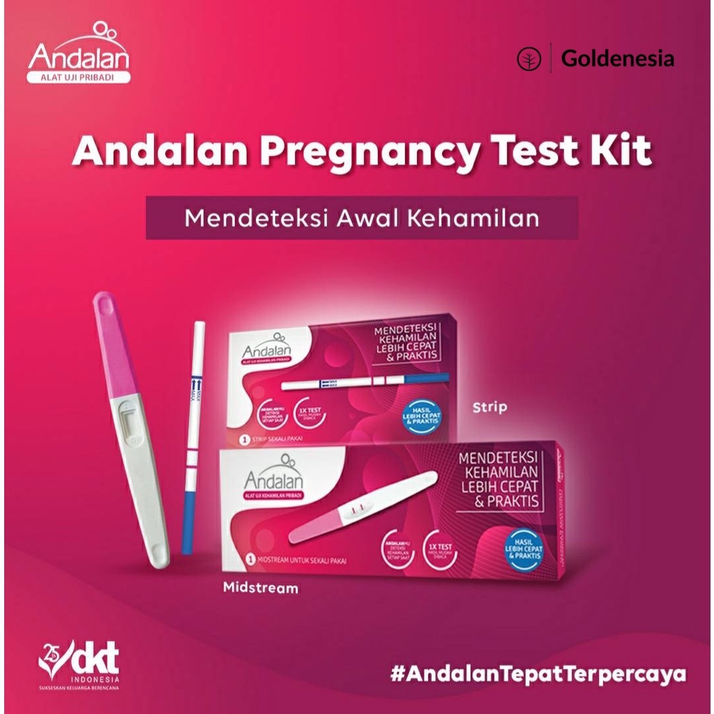 Jual Andalan Pregnancy Test Midstream (Alat Tes Kehamilan Pribadi ...
