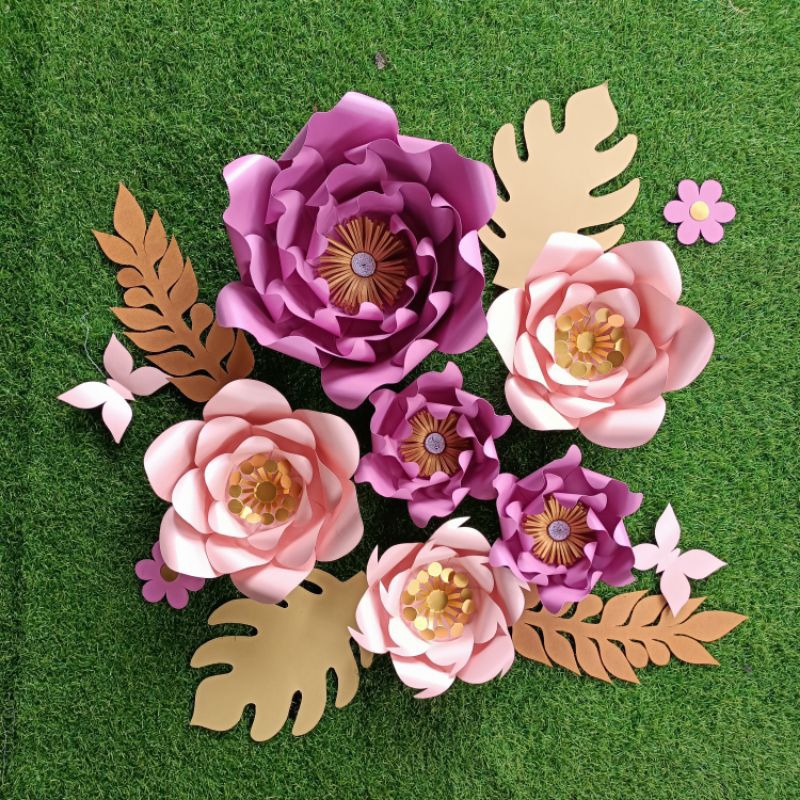 Jual Paperflowers / bunga kertas Simple set | Shopee Indonesia