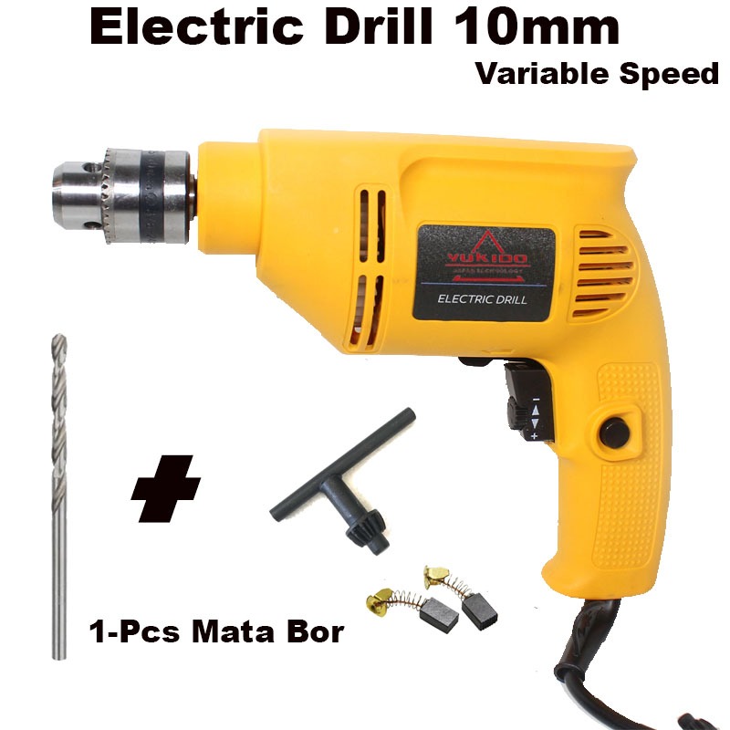 Jual Electric Drill 10mm Mesin Bor Listrik Low Wat 380/220v Edisi Plus ...