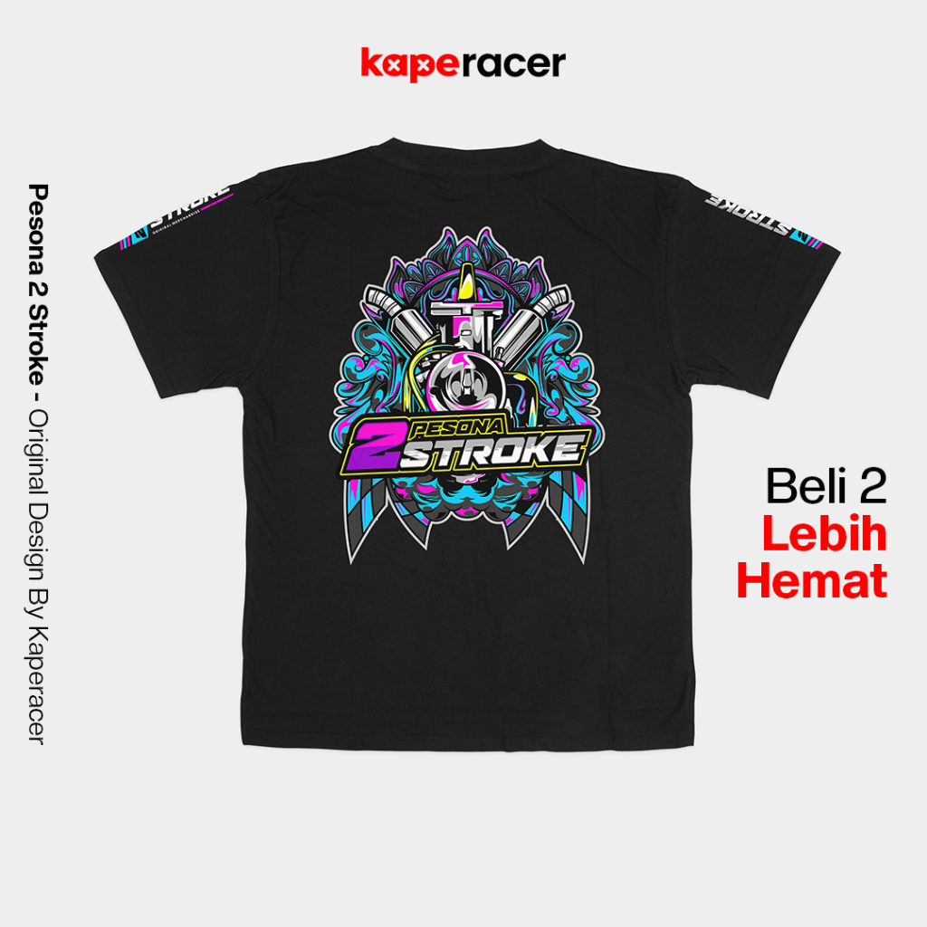 Jual Kaperacer Pesona 2 stroke original kaos & baju racing premium 2 ...