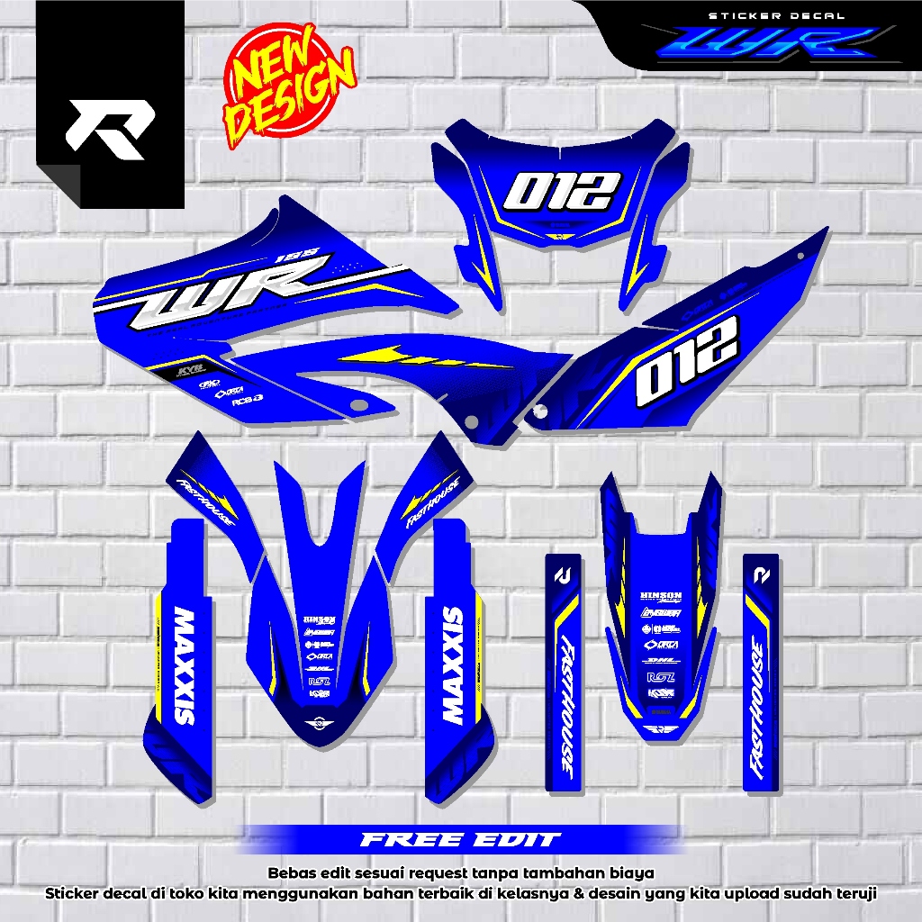 Jual decal WR 155 - sticker decal yamaha wr 155 - sticker wr 155 ...