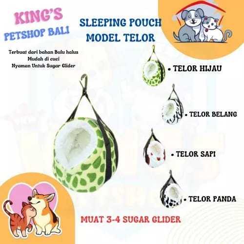 Jual SLEEPING POUCH MODEL TELOR / Rumah Untuk Sugar Glider ...
