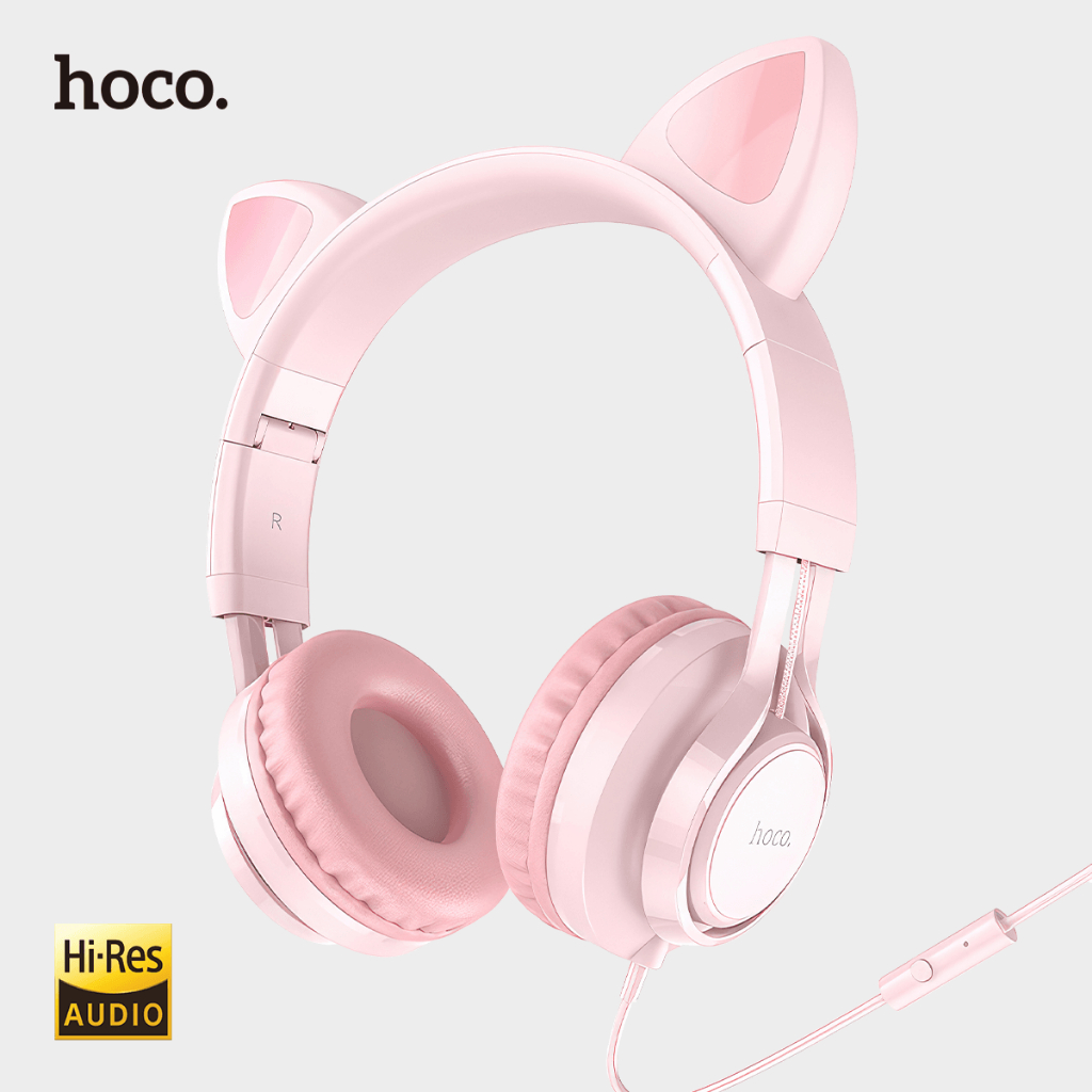Jual Hoco Headphone Anak-anak Wired Earphone Headset 3.5mm Bass Stereo ...