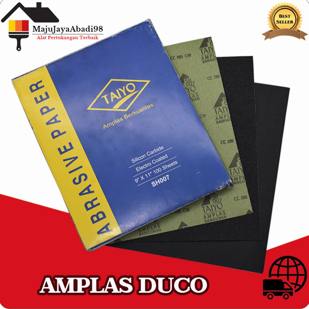 Jual Malvin / Toyosaki / Taiyo / Amplas Duco / Kasar Halus / Professional Sandpaper Waterproof
