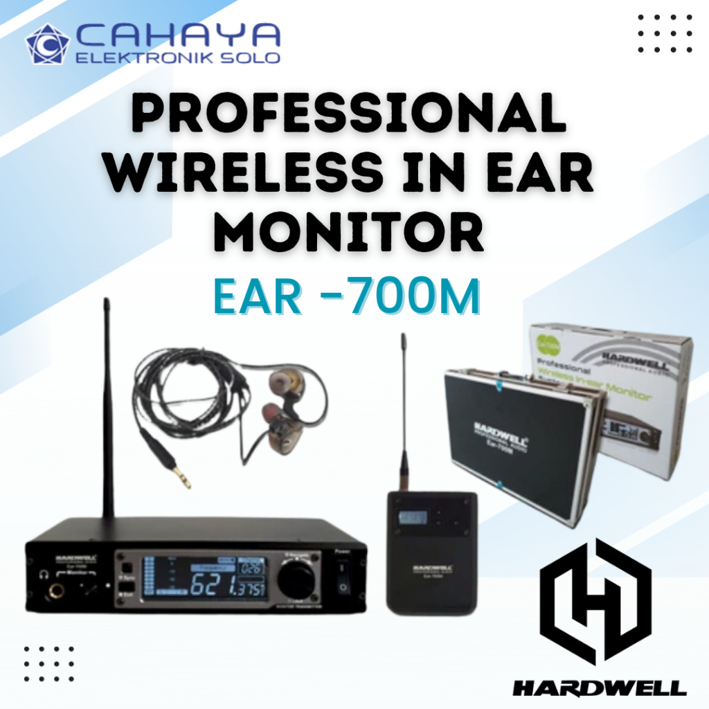 Jual EAR Monitor Wireless Hardwell EAR 700M Telinga Earphone original ...