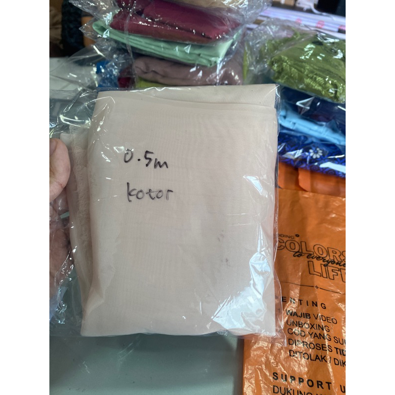 Jual Potongan Kain Organza Silk Premium Untuk Keperluan Aplikasi Sambung Prakarya Hiasan