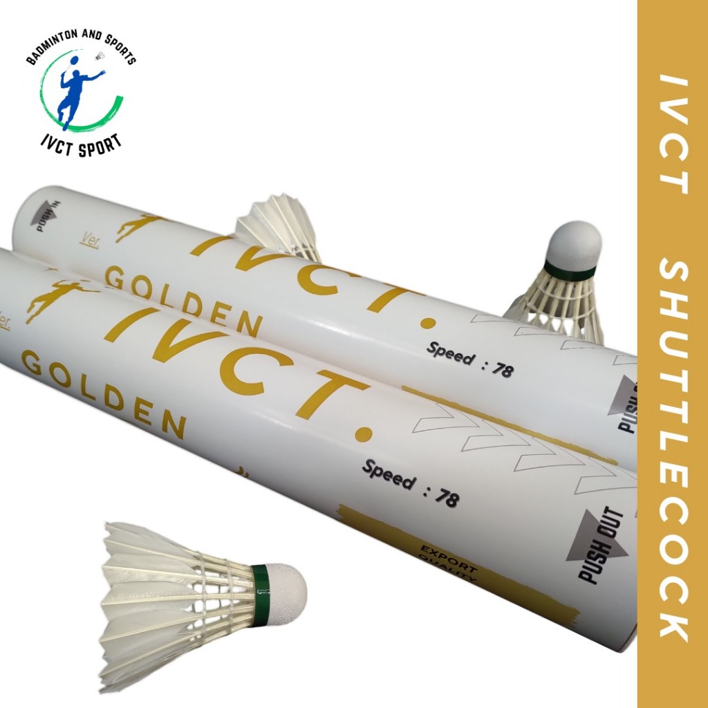 Jual IVCT Golden Badminton Shuttlecock / Kok Badminton/ Kok Bulutangkis ...