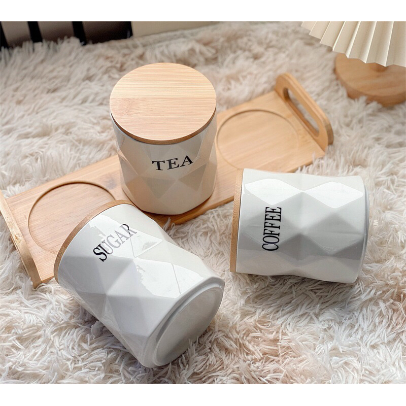 Jual Tempat bumbu Set Sugar tea coffee/ Perlengkapan Dapur set | Shopee ...