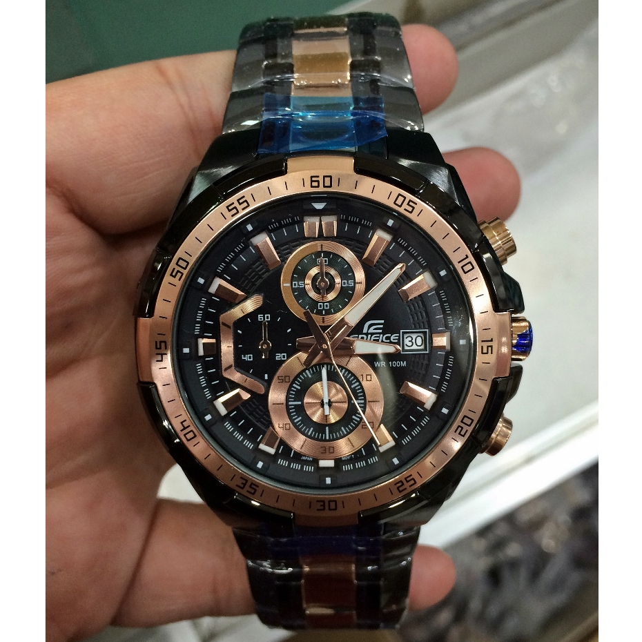 Jual Jam Tangan Pria Casio Edifice Efr Bkg A Efr Black Rosegold