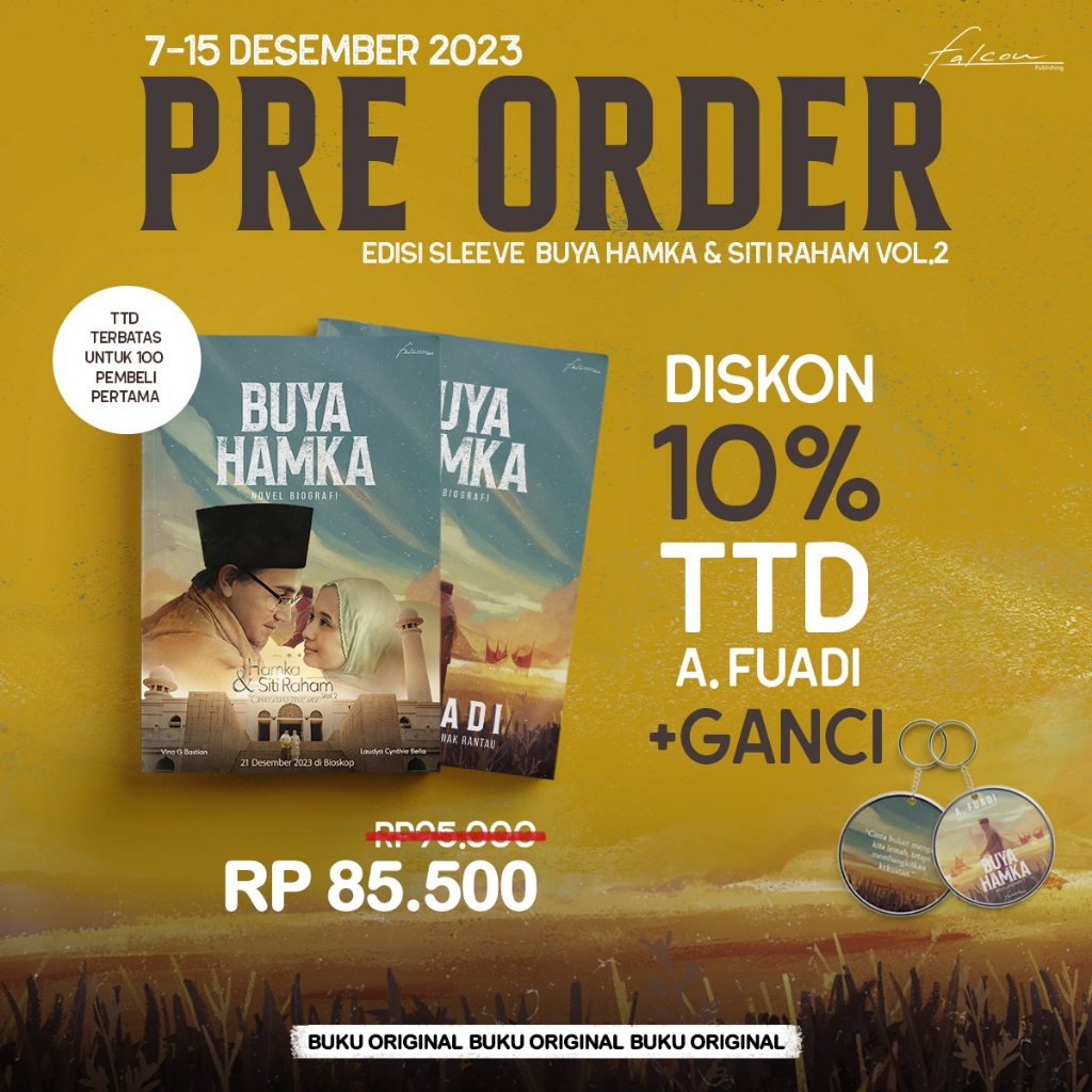 Jual Buya Hamka; Sebuah Novel Biografi - A.Fuadi (Edisi Sleeve Buya ...