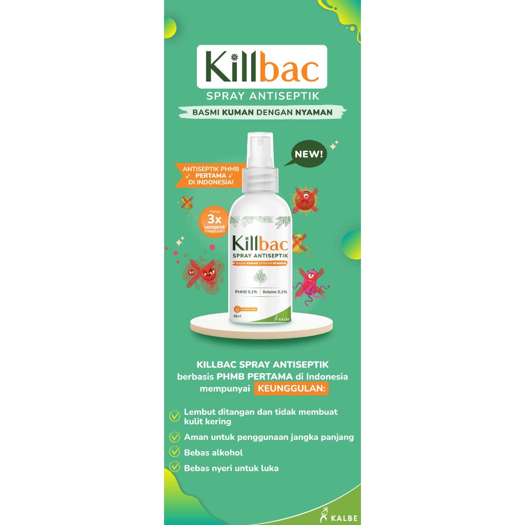 Jual Apotek Jaya Cairan Pencuci Luka Kilbac Killbac 350 ml / Spray dan ...