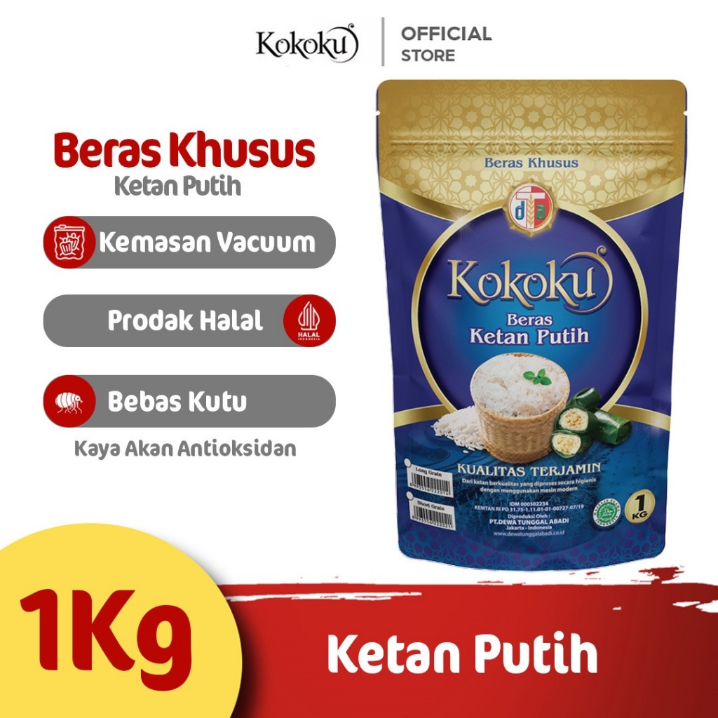 Jual Kokoku Beras Ketan Putih 1 kg | Shopee Indonesia