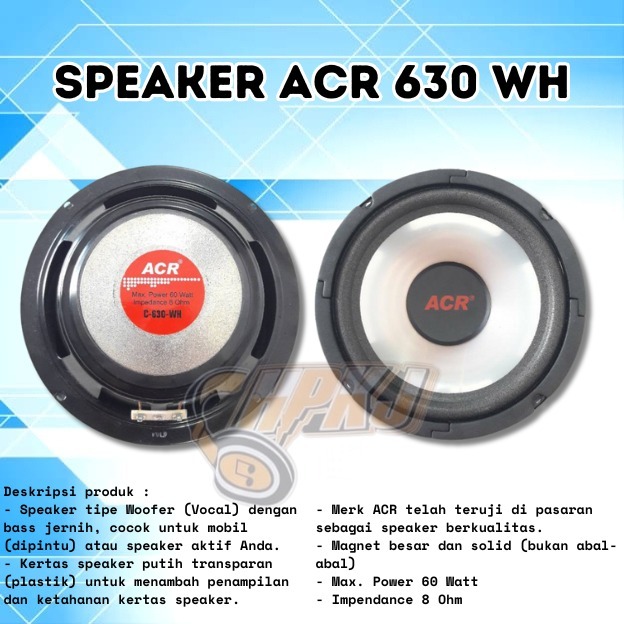 Jual Speaker Acr C Wh Speker Acr Inch Shopee Indonesia